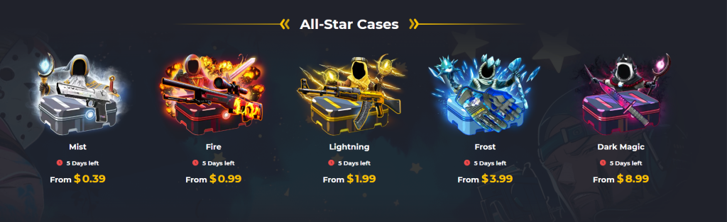 Farmskins game mode - All-Star Cases