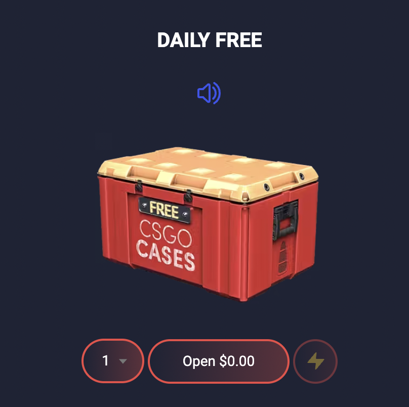 CSGOCases daily free